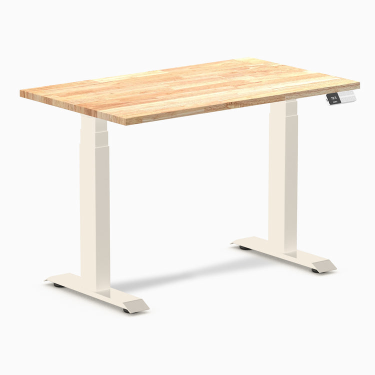 Desky Dual Mini Rubberwood Sit Stand Desk