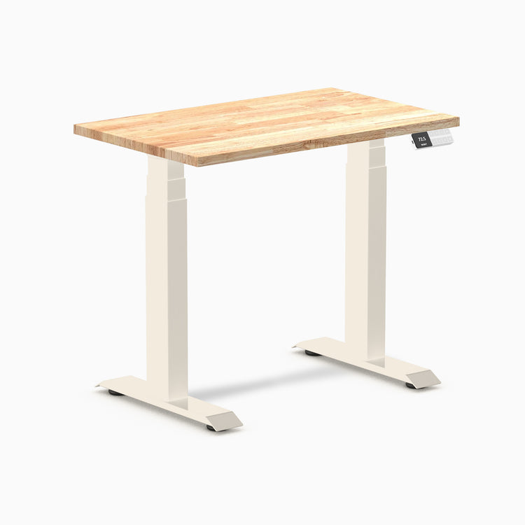 Desky Dual Mini Rubberwood Sit Stand Desk