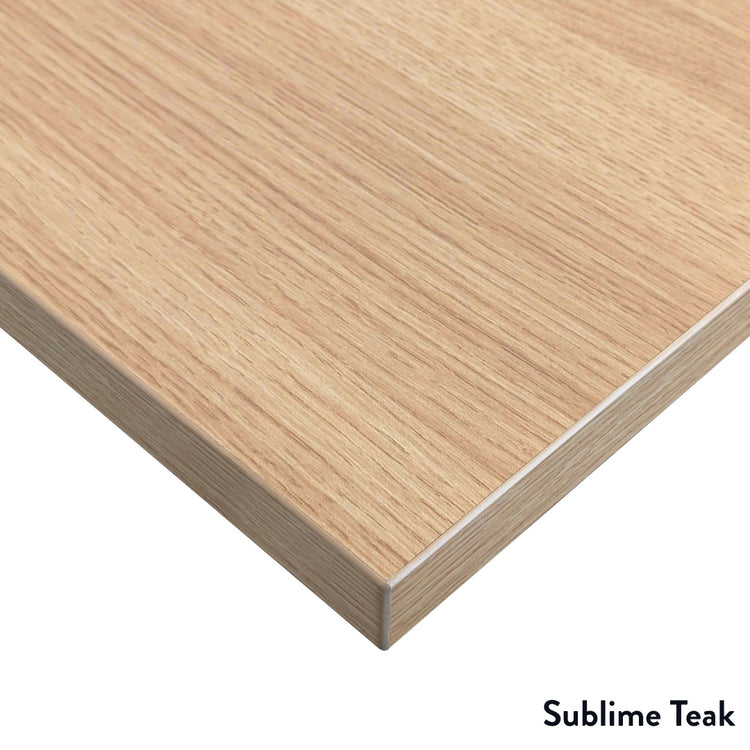 Sublime teak melamine desktop corner - Desky