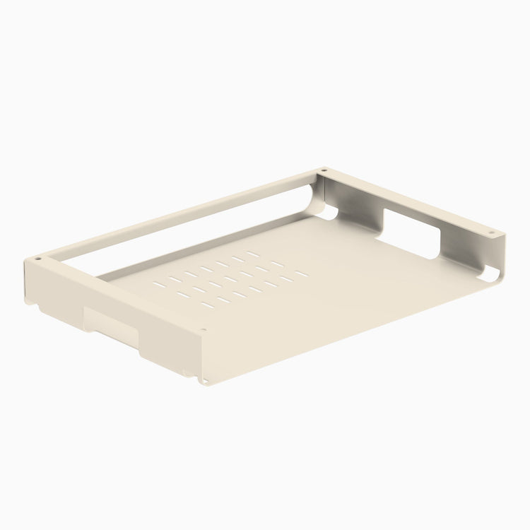 Wheat under desk slim shelf