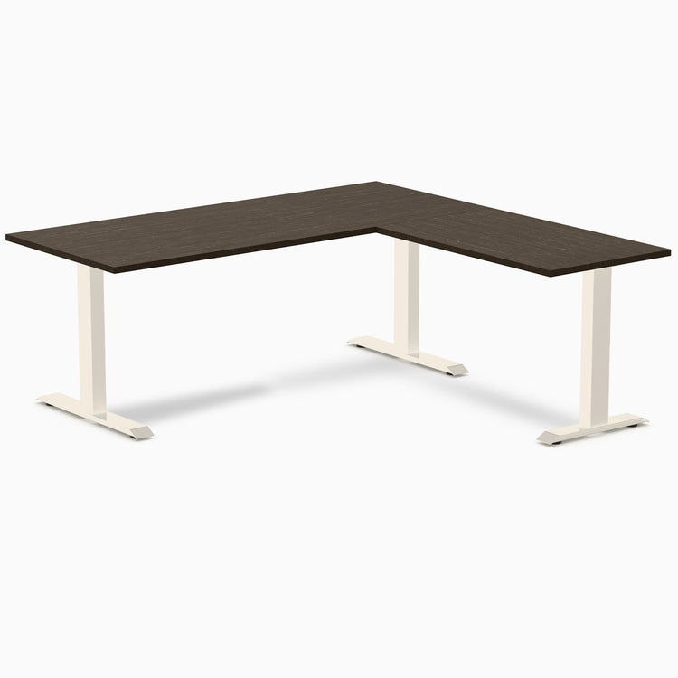 Bureau de bureau en forme de L en bambou Desky Zero