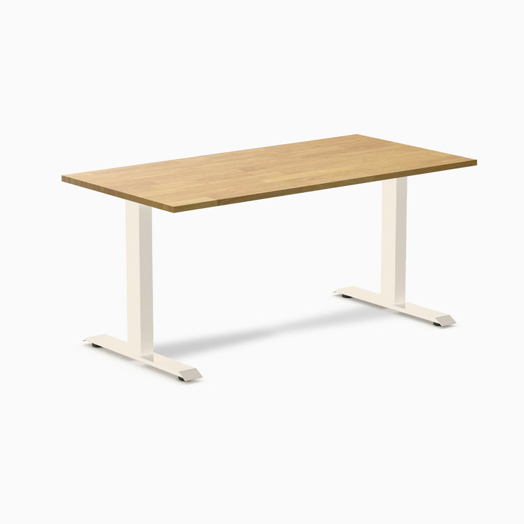 Bureau de bureau en bois d'hévéa Desky Zero