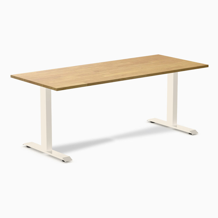 Bureau de bureau en bois d'hévéa Desky Zero