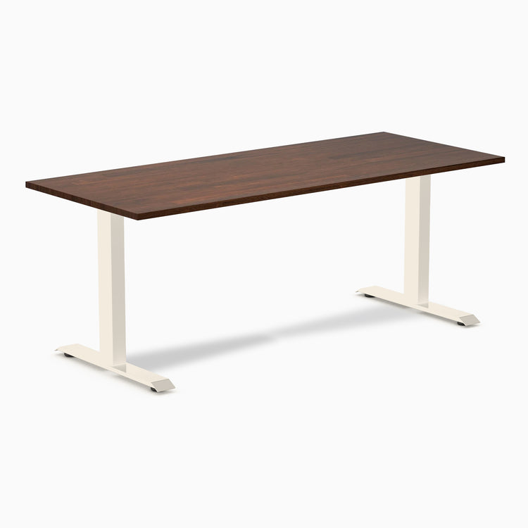 Bureau de bureau en bois d'hévéa Desky Zero