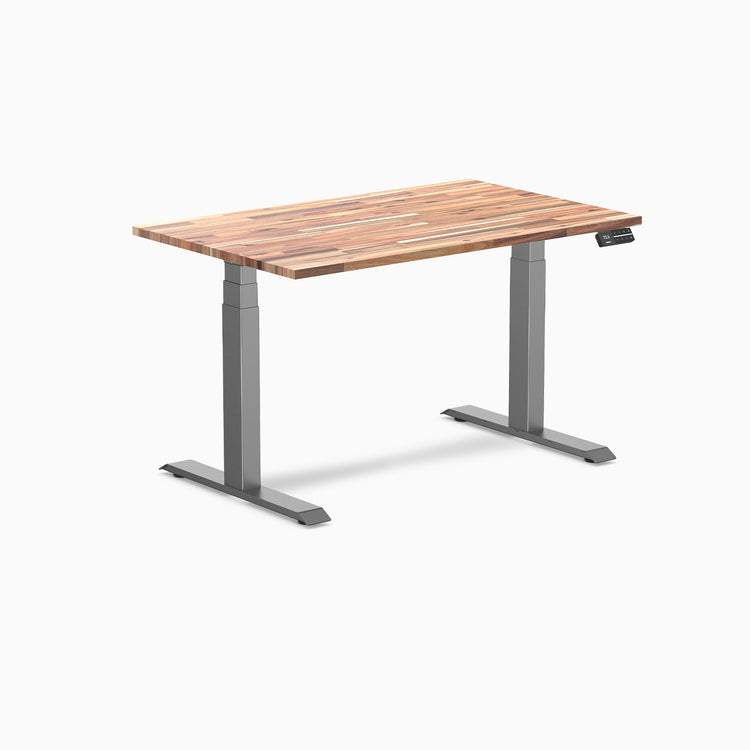 Dual softwood standing desk - Acacia -space grey 48"