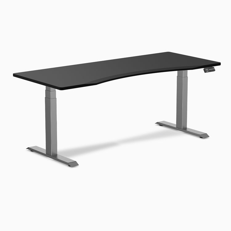 Dual ergo edge standing desk - Black - space grey 72"