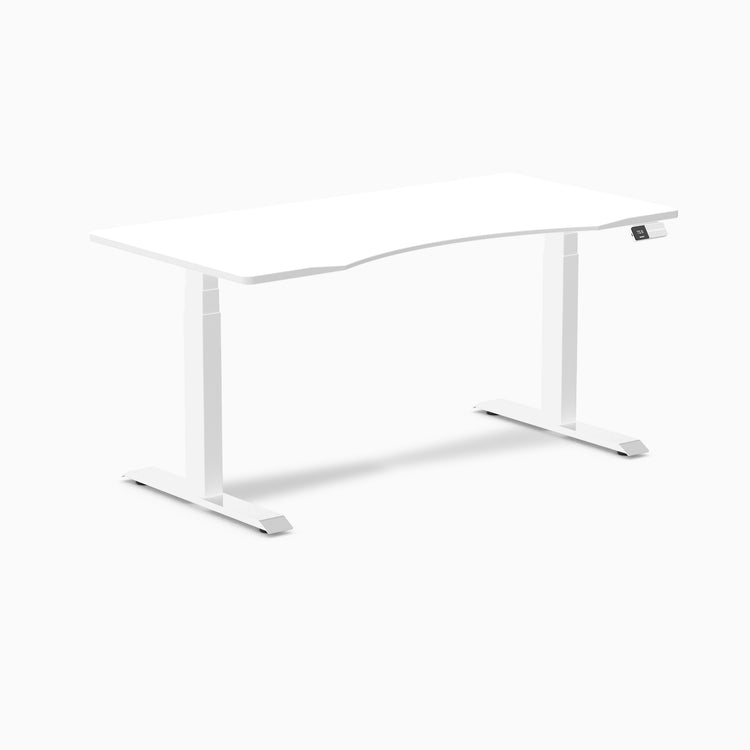 Dual ergo edge standing desk - white- white 60"