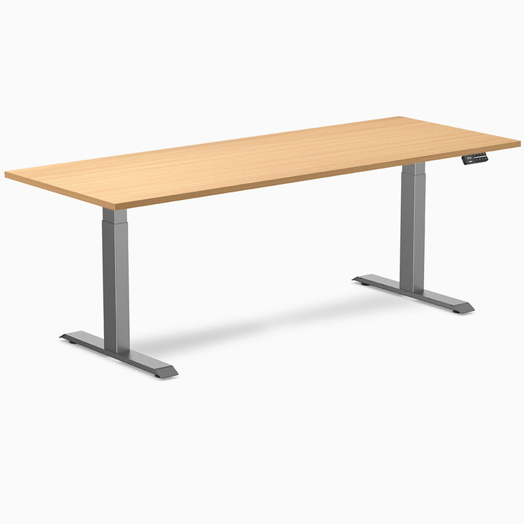 Desky Dual Laminate Sit Stand Desk