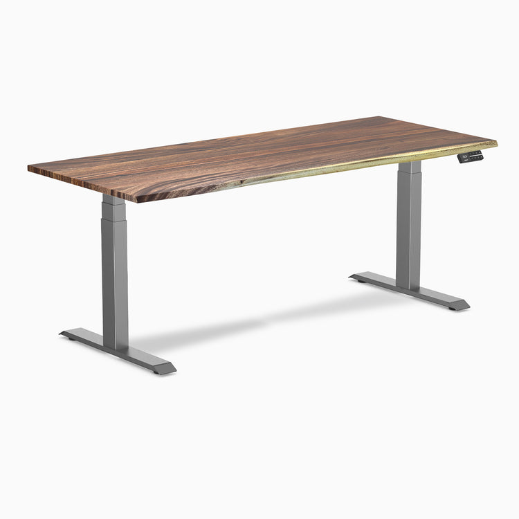 Desky Dual Hardwood Sit Stand Desk-Desky Canada