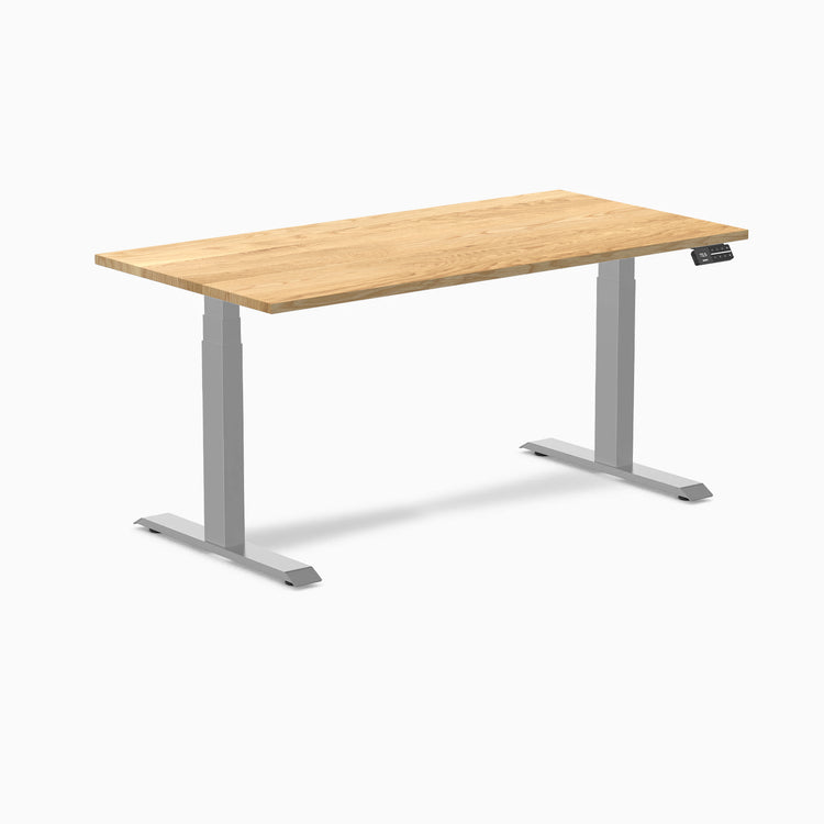 Almost Perfect Desky Dual Hardwood Sit Stand Desk