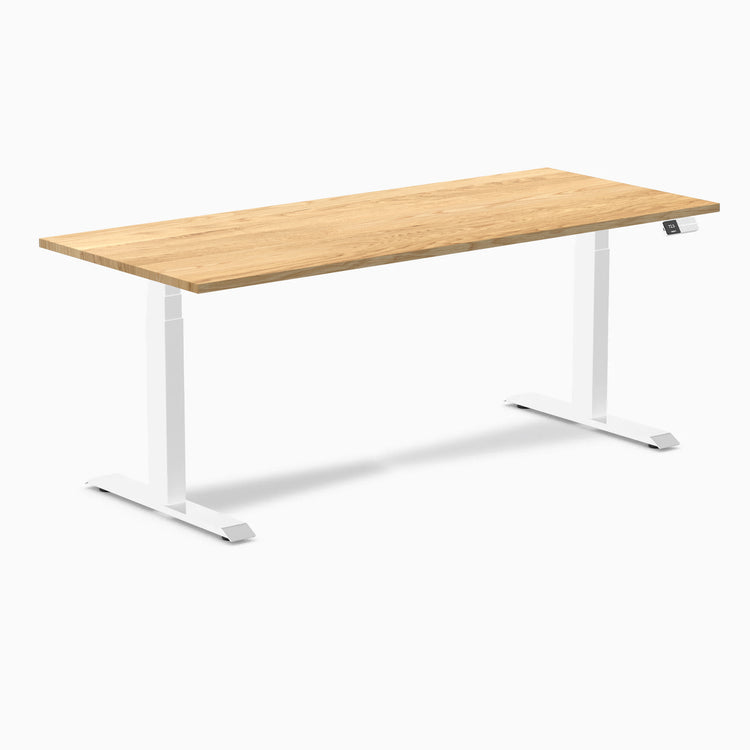 Almost Perfect Desky Dual Hardwood Sit Stand Desk