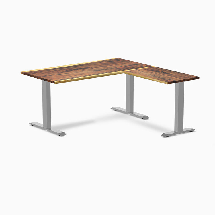 Desky Zero Hardwood L-Shape Office Desk-Desky Canada