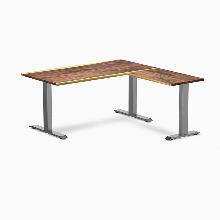 Desky Zero Hardwood L-Shape Office Desk-Desky Canada