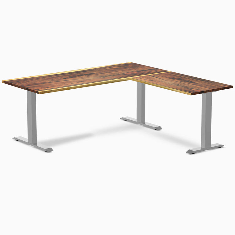 Desky Zero Hardwood L-Shape Office Desk-Desky Canada