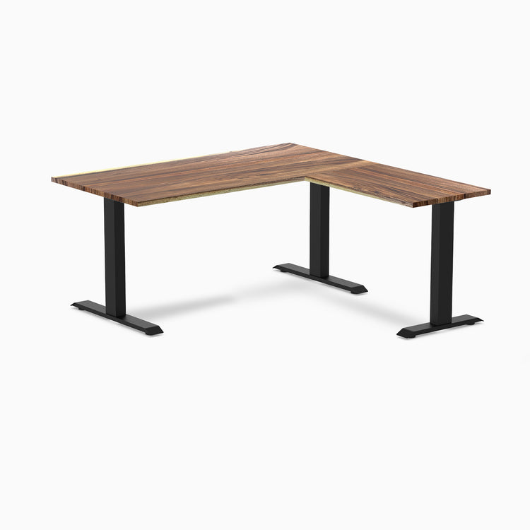 Desky Zero Hardwood L-Shape Office Desk-Desky Canada