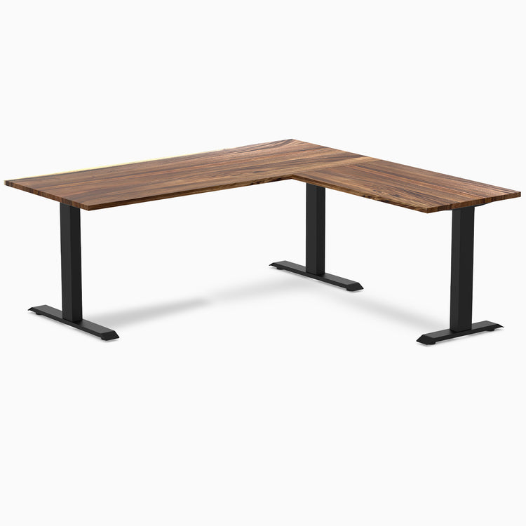Desky Zero Hardwood L-Shape Office Desk-Desky Canada