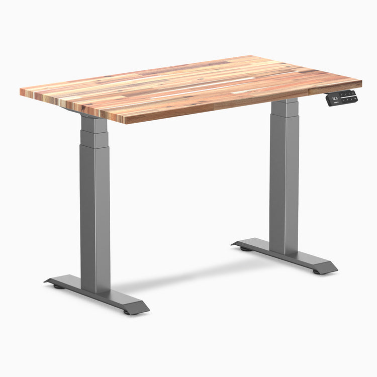 Dual mini softwood standing desk - Acacia - space grey 40"