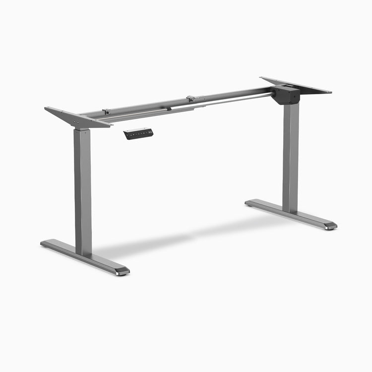 Single motor space grey sit stand frame