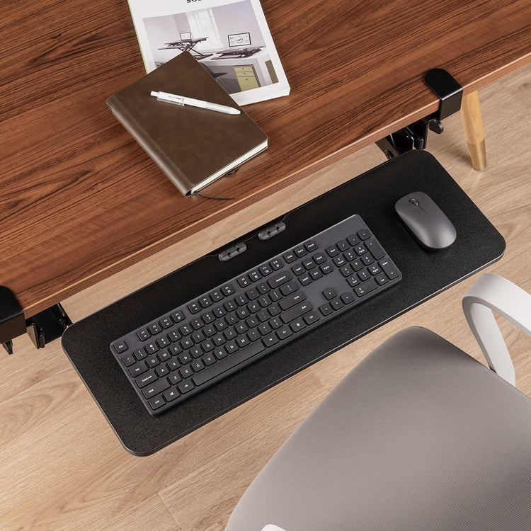 Desky Keyboard Tray-Black- - Desky Canada