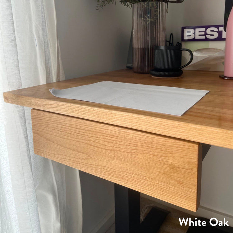 Desky Minimal Under Desk Drawer-Black-White - Desky Canada