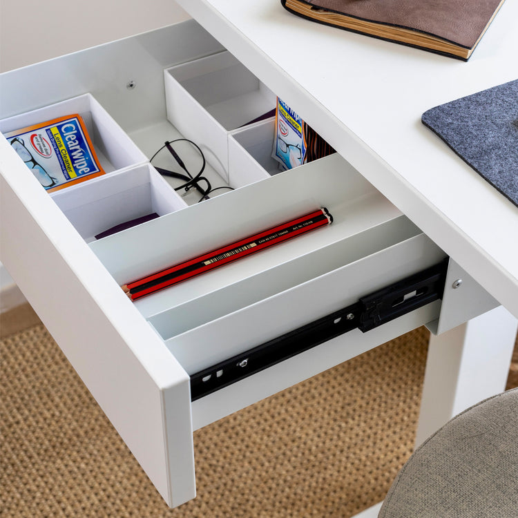 Desky Minimal Under Desk Drawer-Black-White - Desky Canada