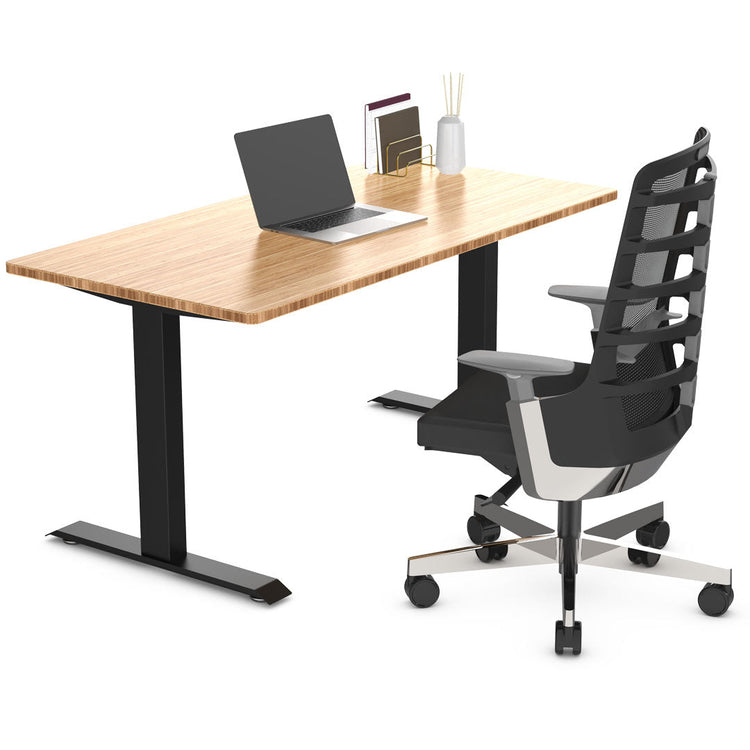 Desky Zero Bamboo Office Desk Bamboo -DeskyÂź