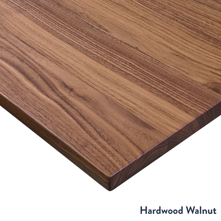 Walnut hardwood desktop corner - Desky