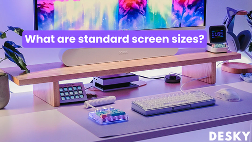 What are standard screen sizes?