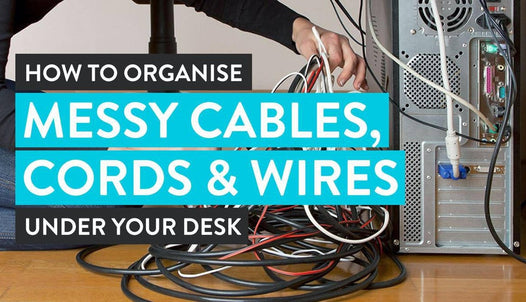 How To Organise Messy Cables, Cords & Wires Under Your Desk