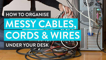 How To Organise Messy Cables, Cords & Wires Under Your Desk