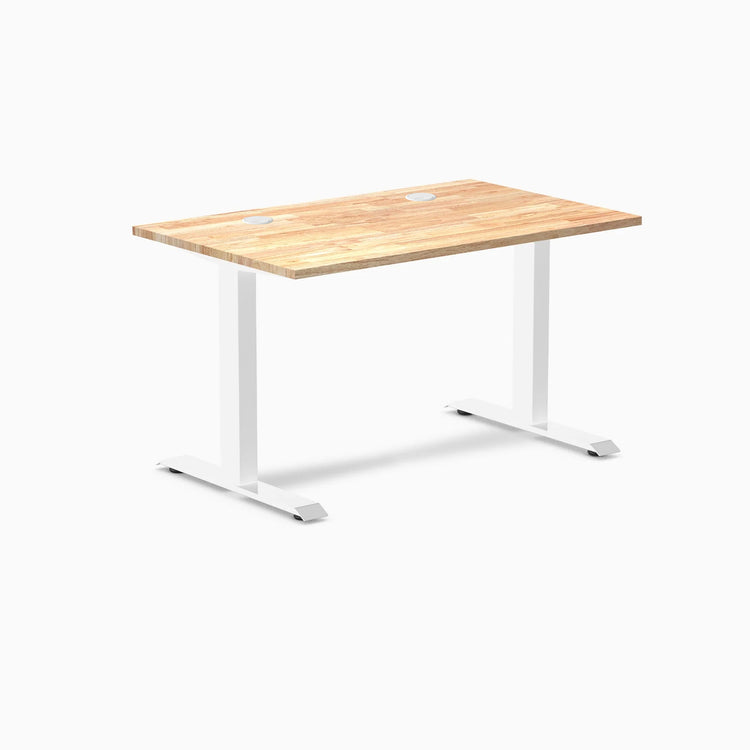 Bureau de bureau en bois d'hévéa Desky Zero