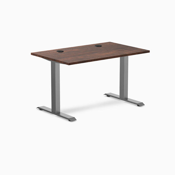 Desky Zero Softwood Office Desk, American Rustic Pine desktop, Space Grey frame