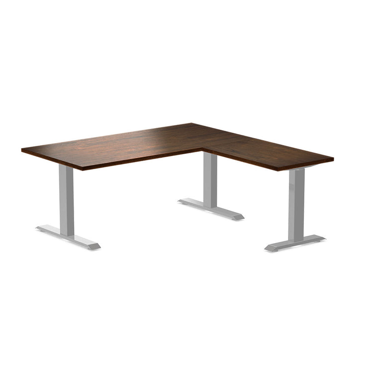 Desky Zero Rubberwood L-Shape Office Desk