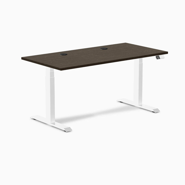 Bureau Assis-Debout Double en Bambou Desky