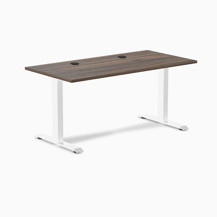 Desky Zero Scalloped Laminate Office Desk