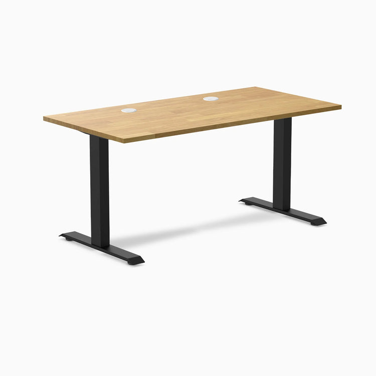 Bureau de bureau en bois d'hévéa Desky Zero
