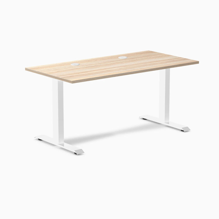 Desky Zero Scalloped Laminate Office Desk