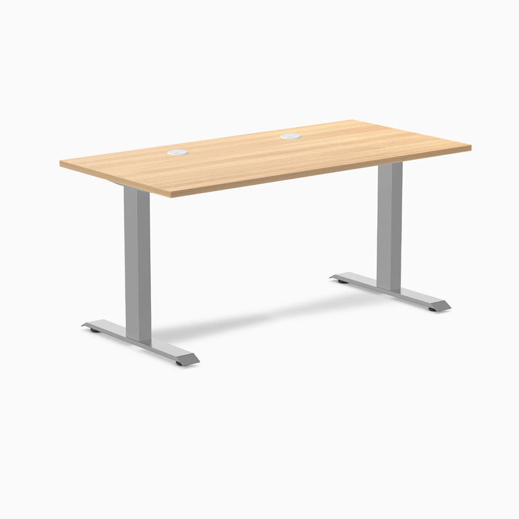 Desky Zero Scalloped Laminate Office Desk