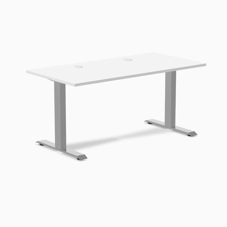 Desky Zero Scalloped Laminate Office Desk