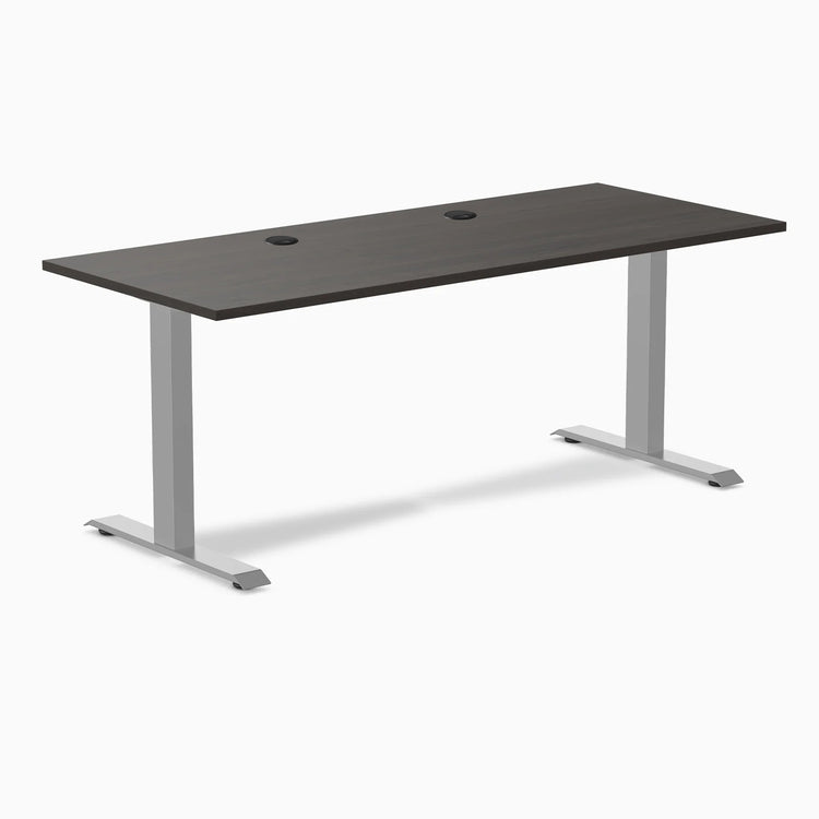 Desky Zero Scalloped Laminate Office Desk