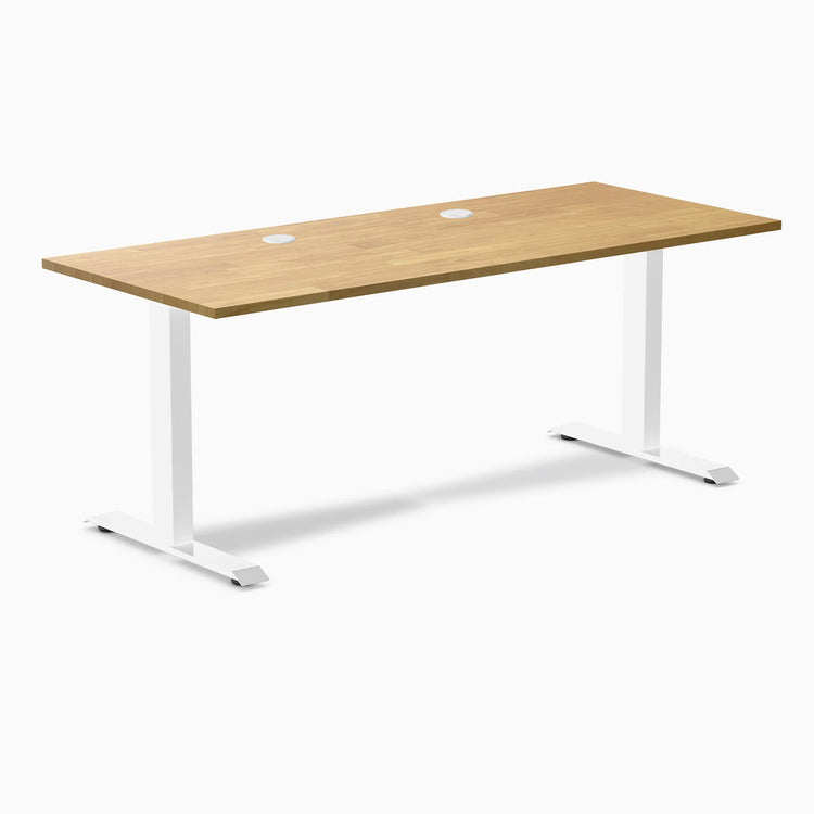 Bureau de bureau en bois d'hévéa Desky Zero