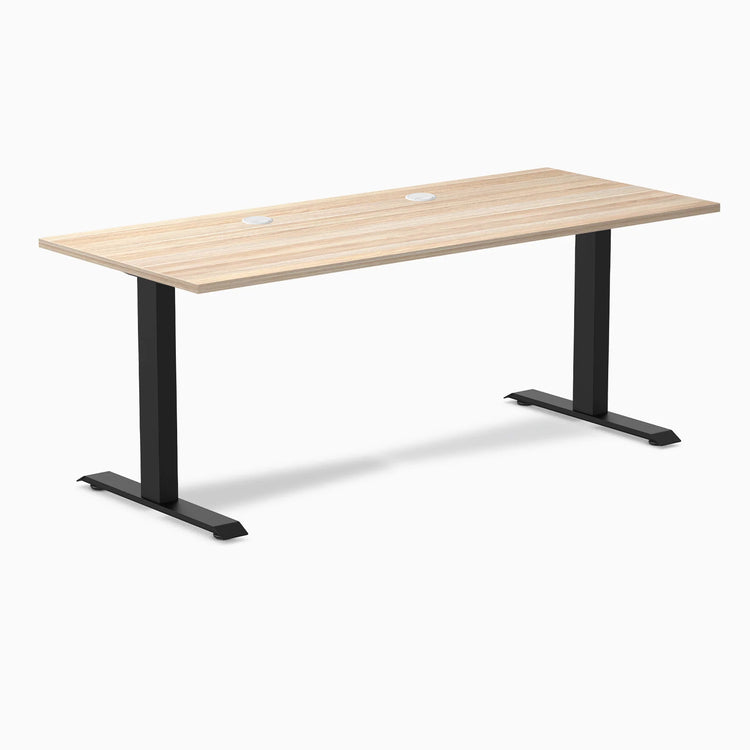 Desky Zero Scalloped Laminate Office Desk