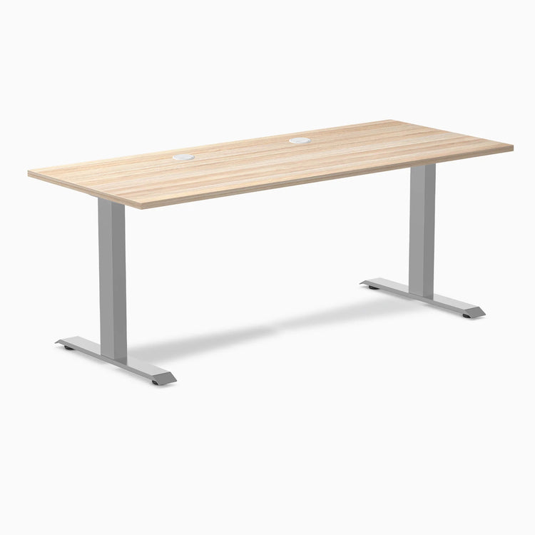 Desky Zero Scalloped Laminate Office Desk