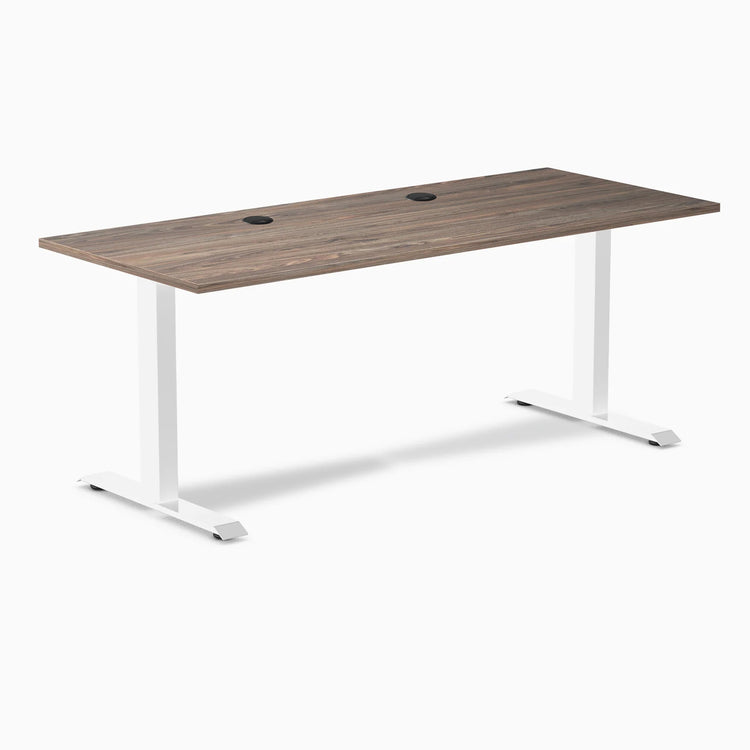 Desky Zero Scalloped Laminate Office Desk