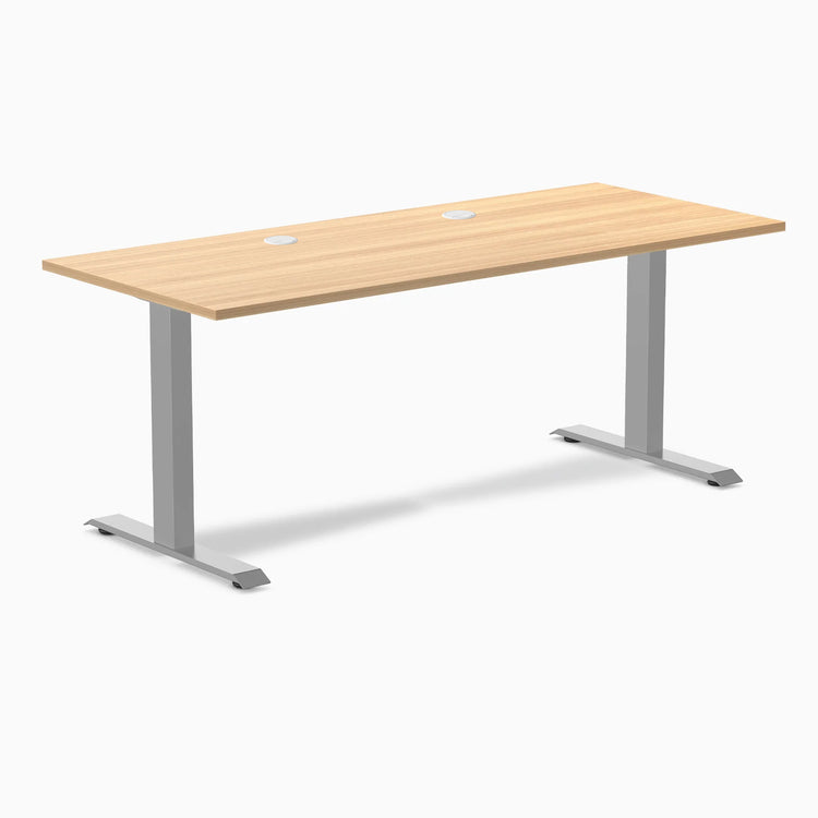 Desky Zero Scalloped Laminate Office Desk