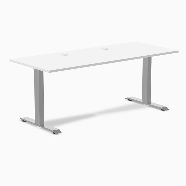 Desky Zero Scalloped Laminate Office Desk