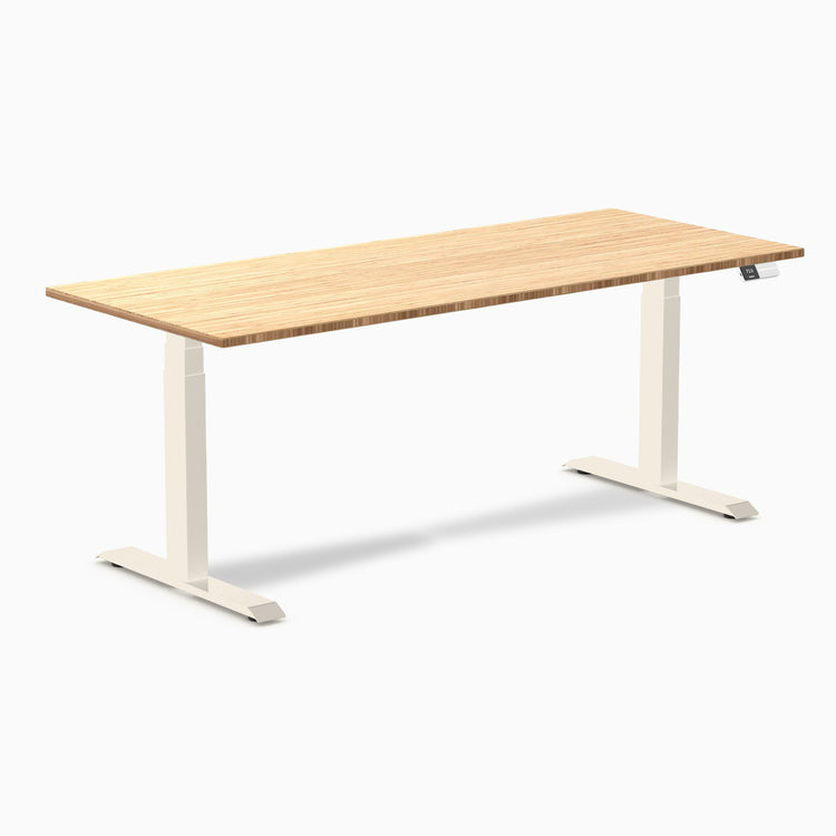 Desky Dual Bamboo Sit Stand Desk