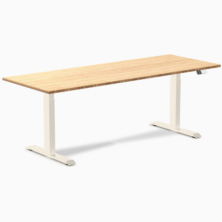 Desky Dual Bamboo Sit Stand Desk