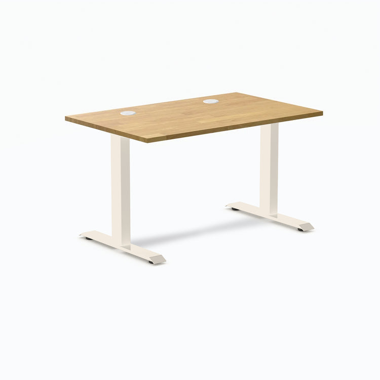 Bureau de bureau en bois d'hévéa Desky Zero
