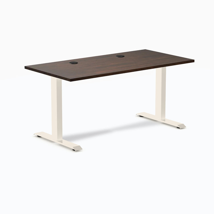 Bureau de bureau en bois d'hévéa Desky Zero